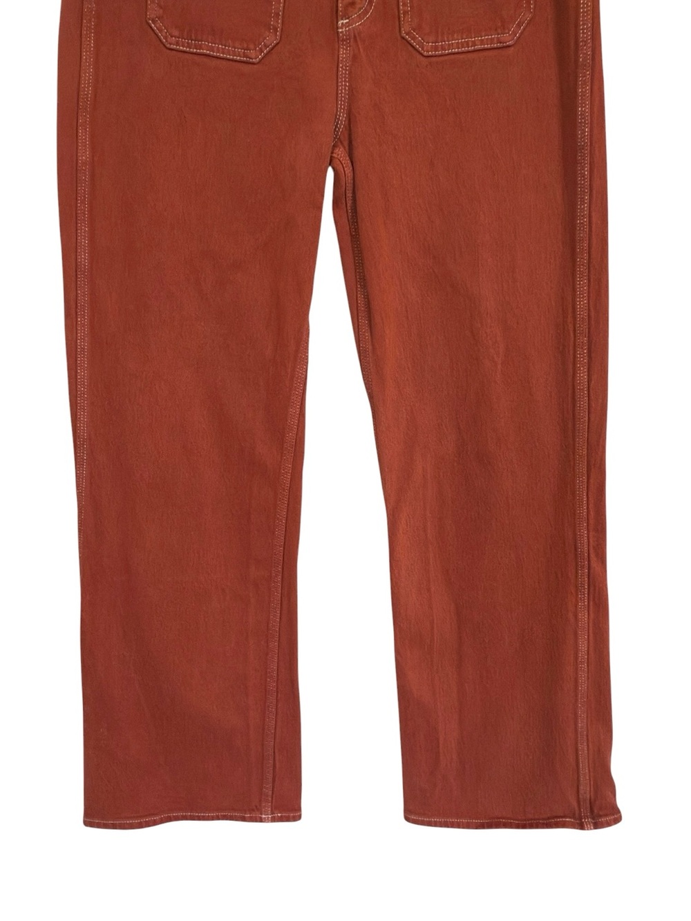 Seventy + Mochi Rust Red Wide-Leg Denim Jeans – Women’s Size 29 - Picture 4 of 15